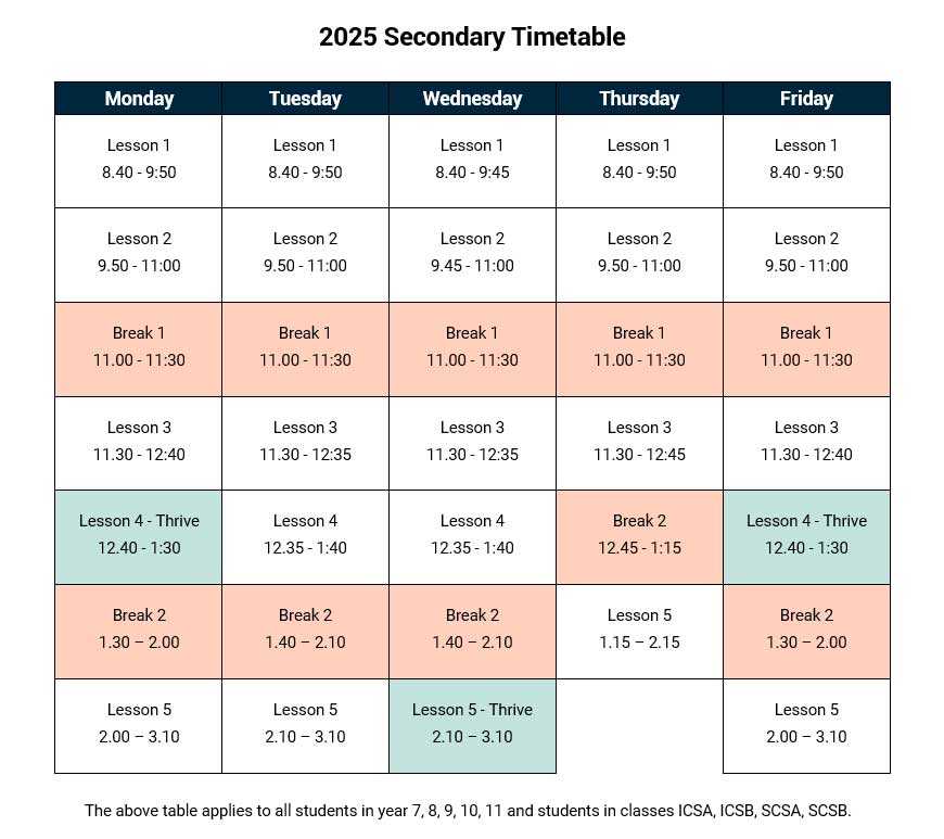 timetable-secondary-2025